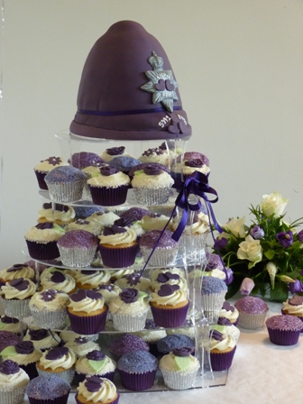 cadburys purple wedding table decorations